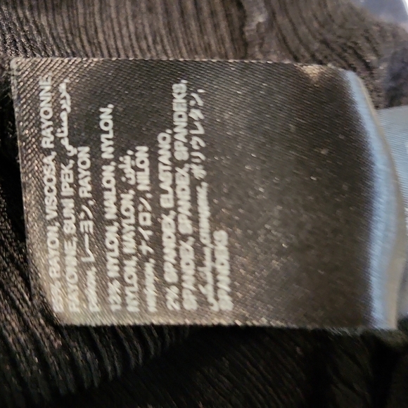 Bebe Ribbed Little Black Razor Back Dress - Picture 6 of 6